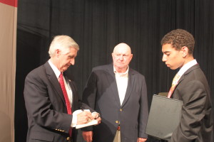 President Card and Marlin Fitzwater with Ronald Cooper